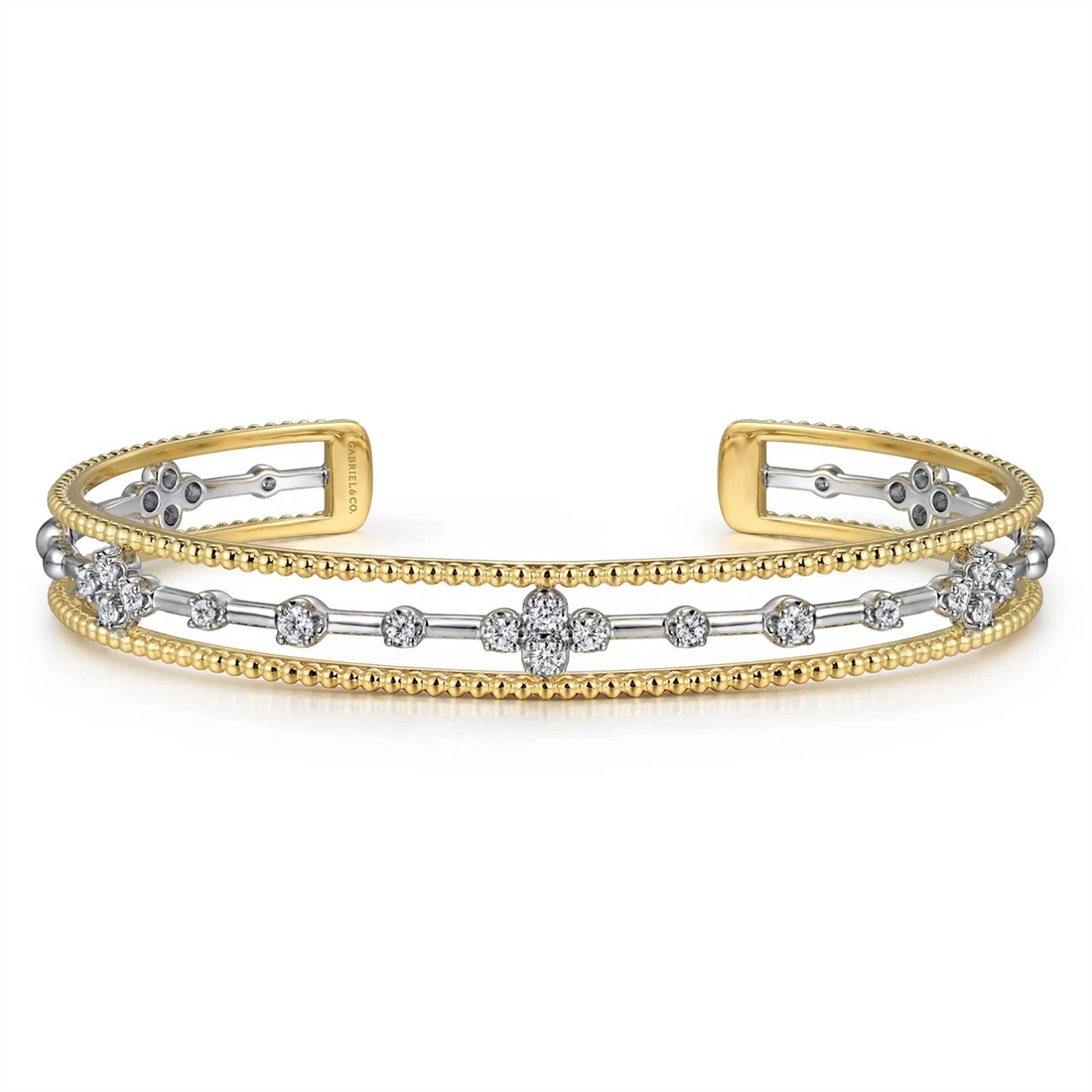Gabriel & Co Bracelets in Mixed Metals containing Diamond BG4908-62M45JJ