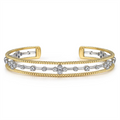 Gabriel & Co Bracelets in Mixed Metals containing Diamond BG4908-62M45JJ