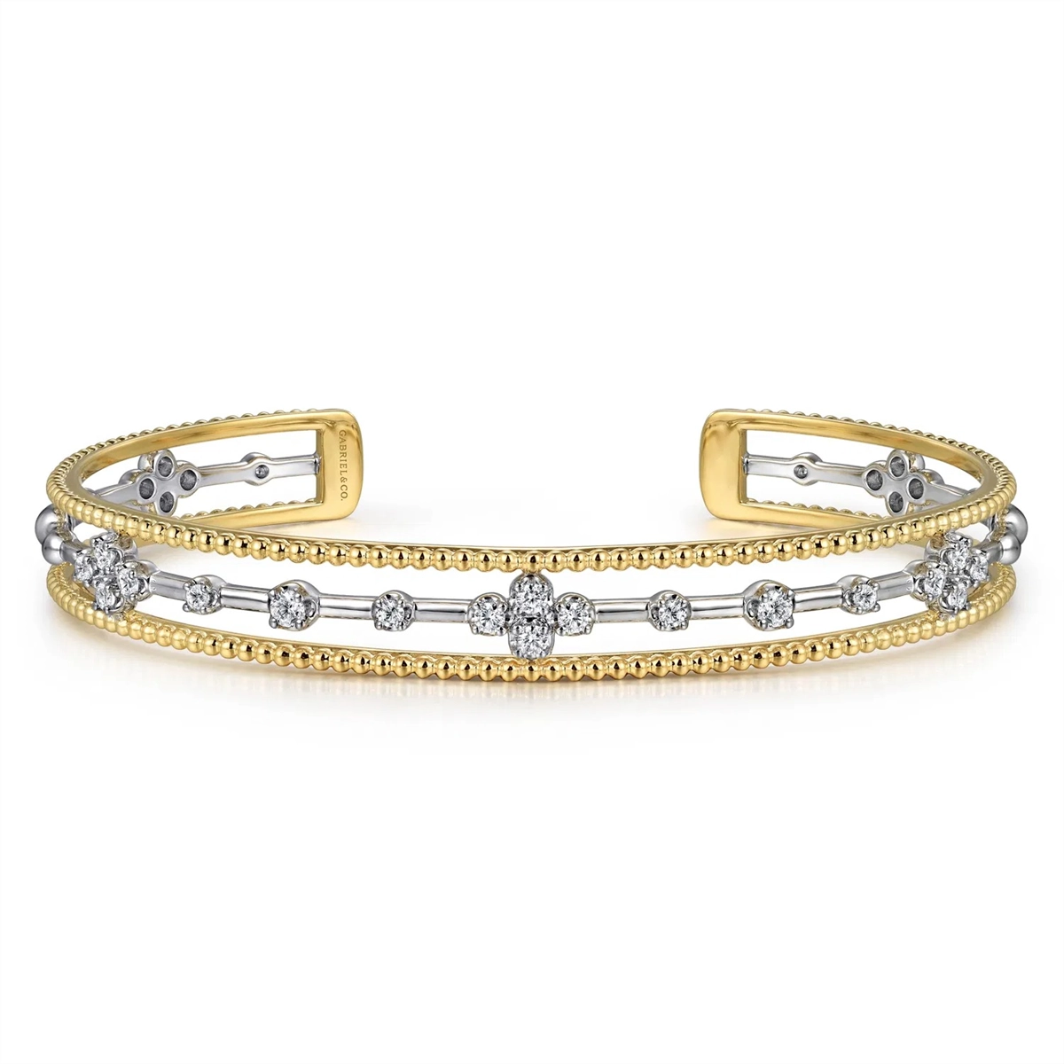 Gabriel & Co Bracelets in Mixed Metals containing Diamond BG4908-62M45JJ