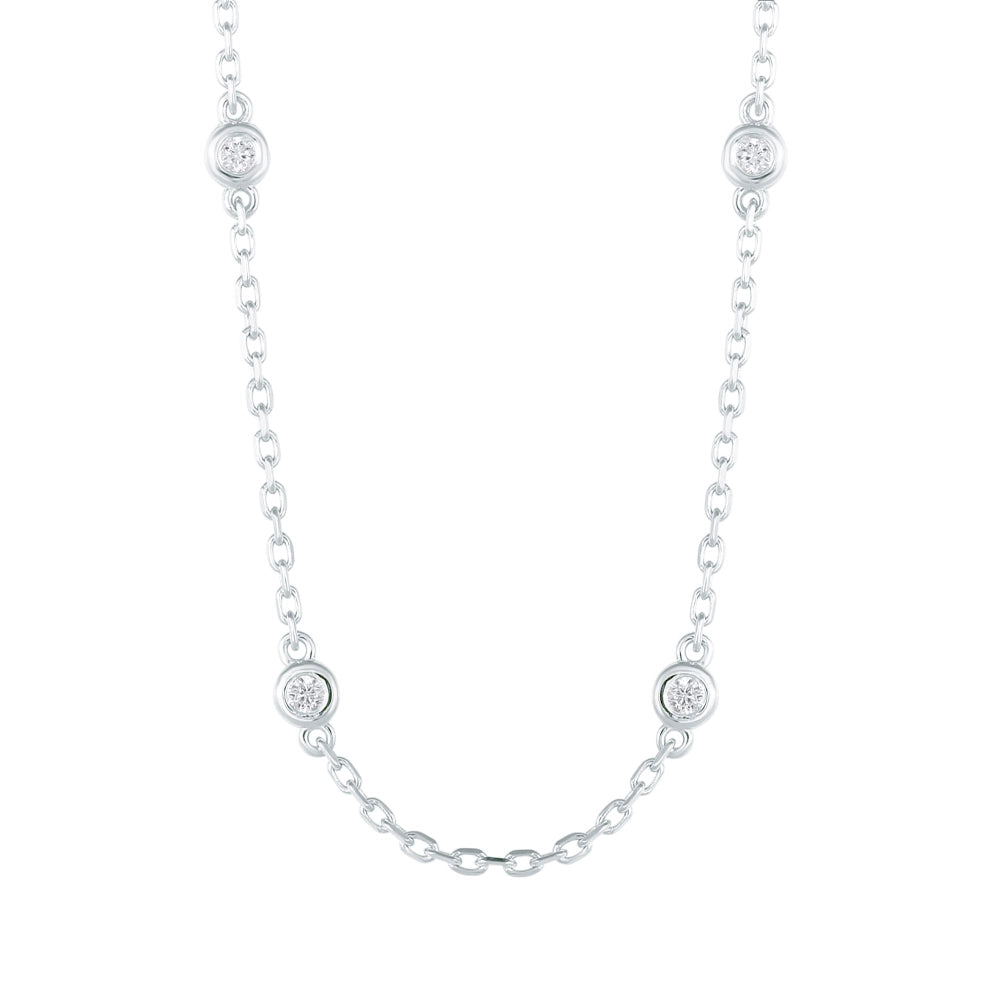 Necklaces Necklaces in White Gold containing Diamond 461404