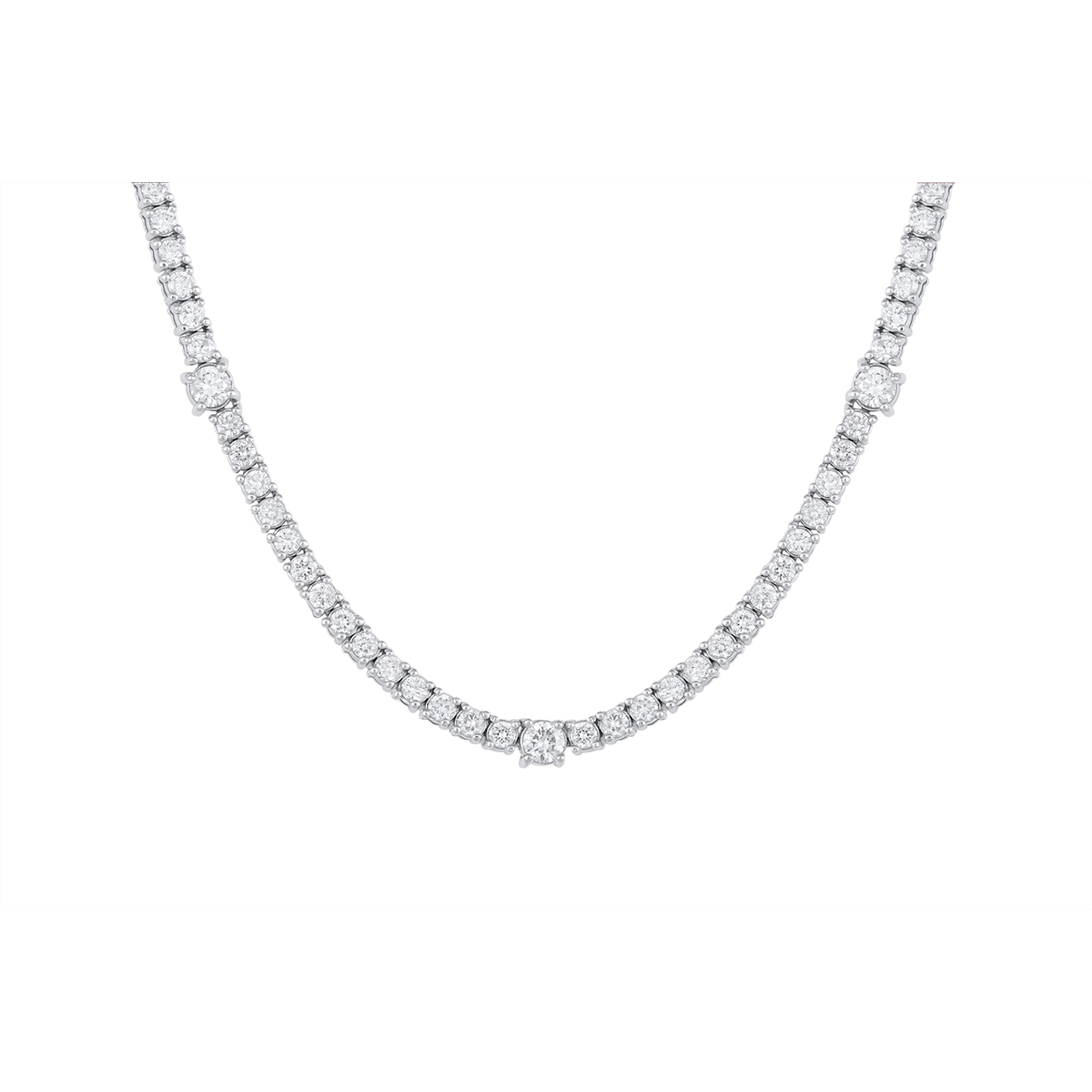Necklaces Necklaces in White Gold containing Diamond 461411