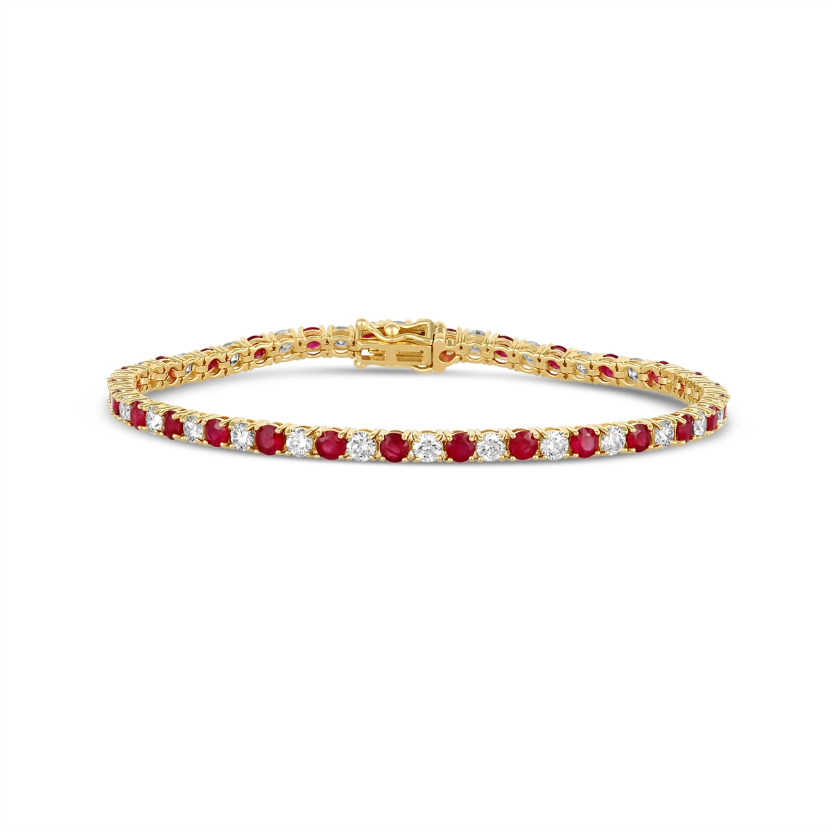 Bracelets Bracelets in Yellow Gold containing Multi-gemstone, Diamond, Ruby 461421