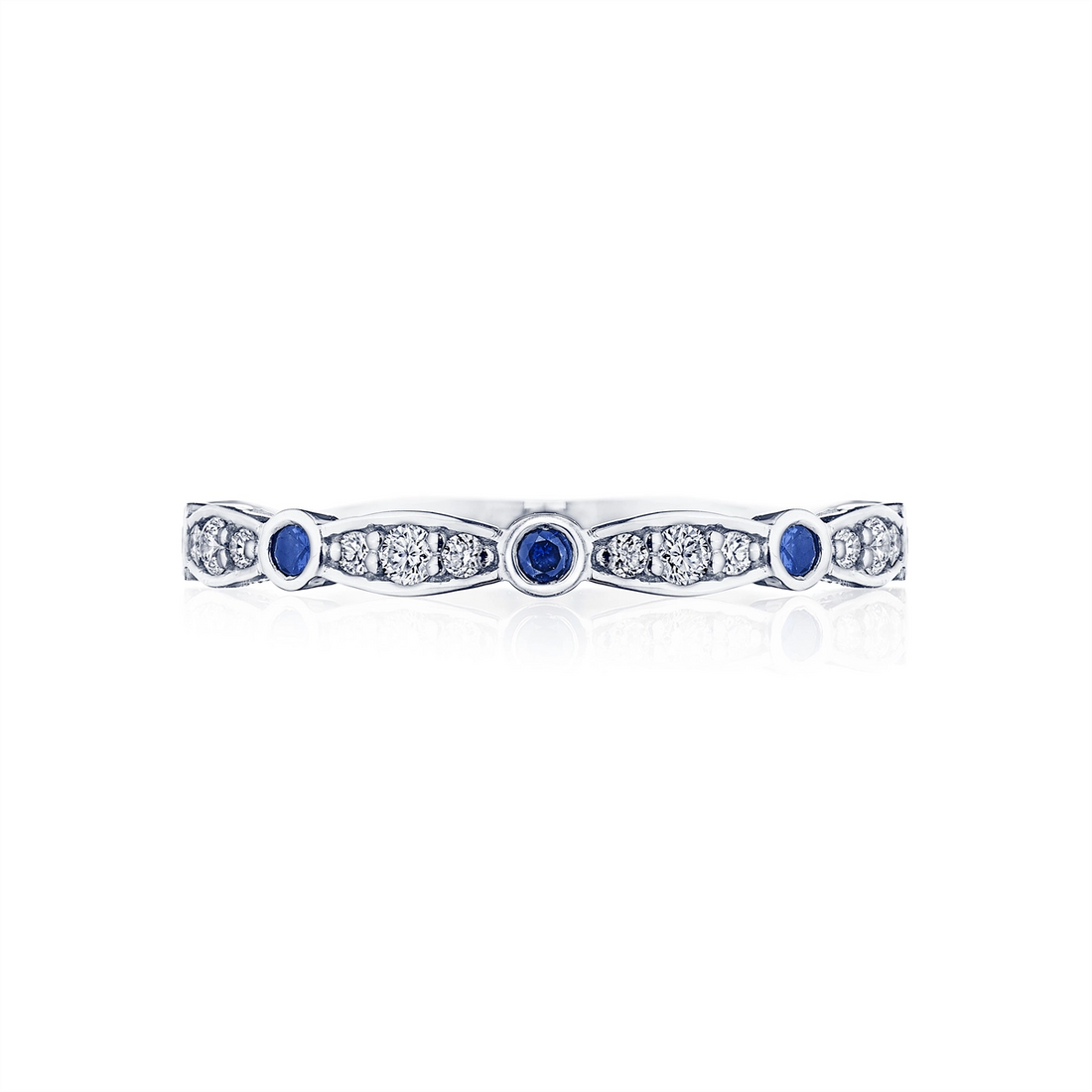 Tacori Rings in Platinum/Palladium containing Multi-gemstone, Diamond, Sapphire 47-2.5 BS-CUSTOM
