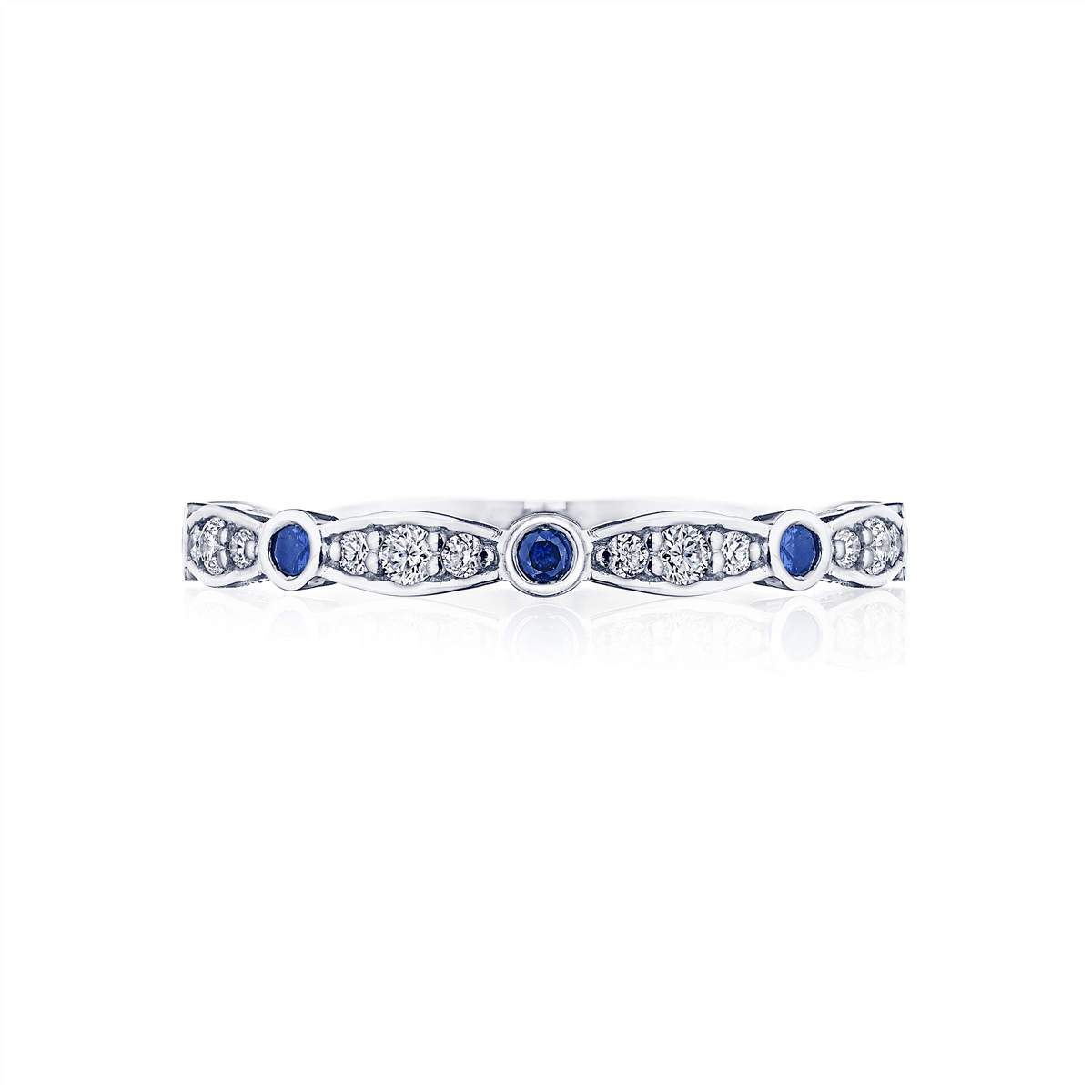 Tacori Rings in Platinum/Palladium containing Multi-gemstone, Diamond, Sapphire 47-2.5 BS-CUSTOM