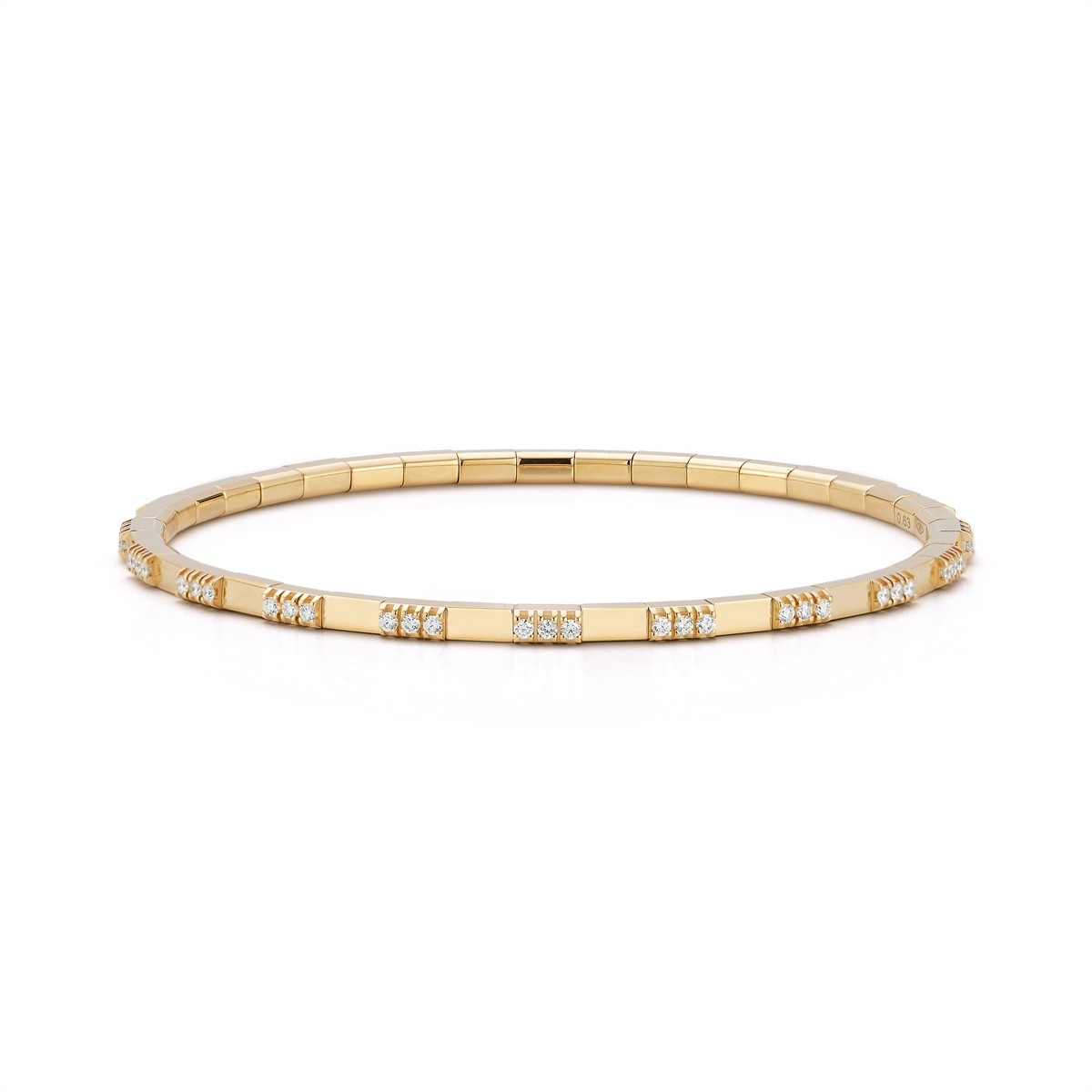 Extensible Bracelets in Yellow Gold containing Diamond BTE25DBALT1COG