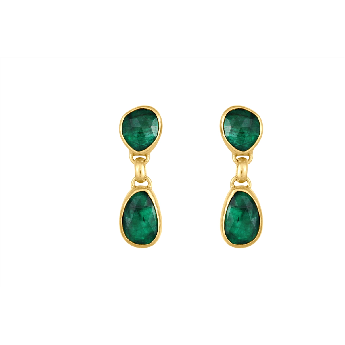 Gurhan Earrings in Yellow Gold containing Emerald OKE-YG-EM-A5-0555
