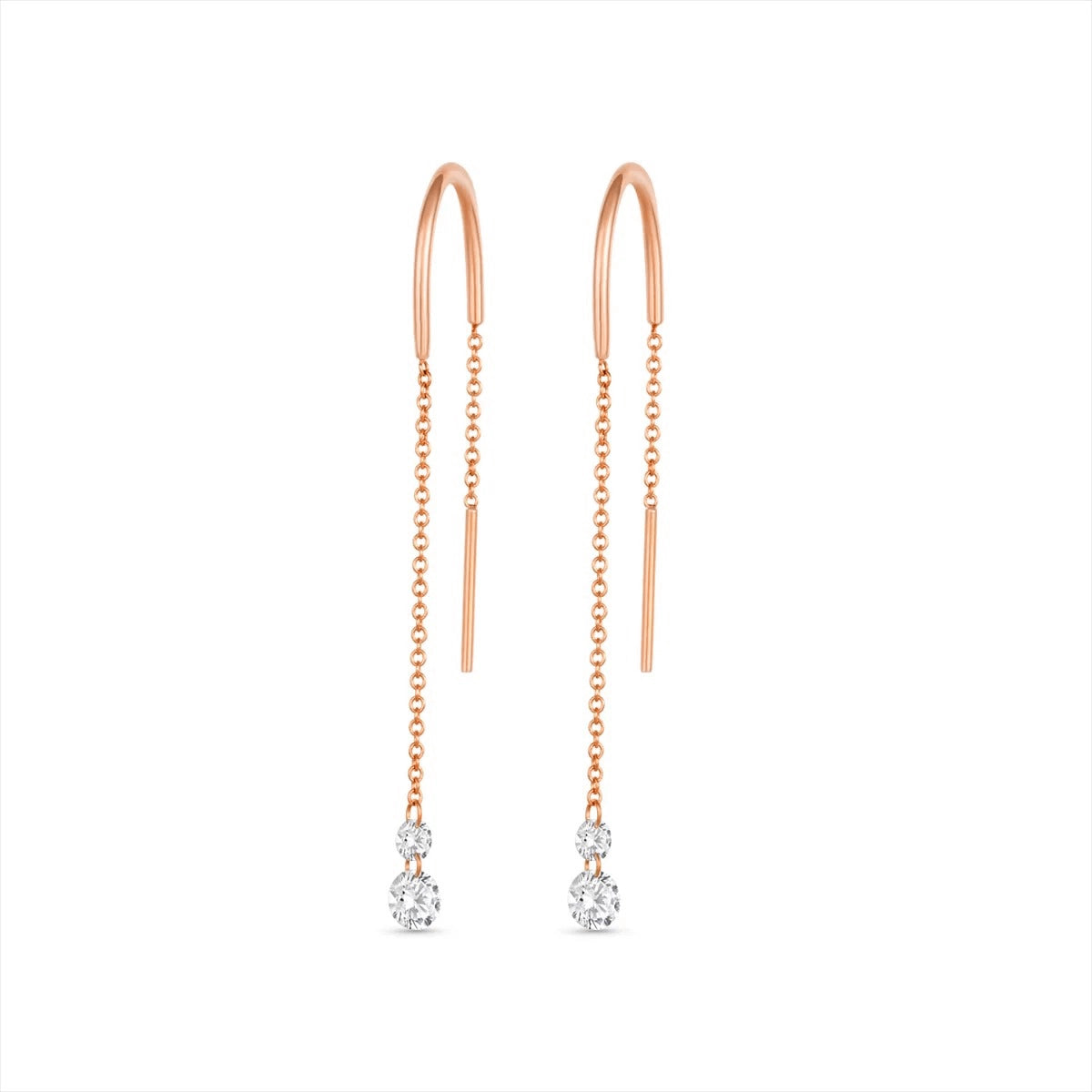 Earrings Earrings in Rose Gold containing Diamond 461584