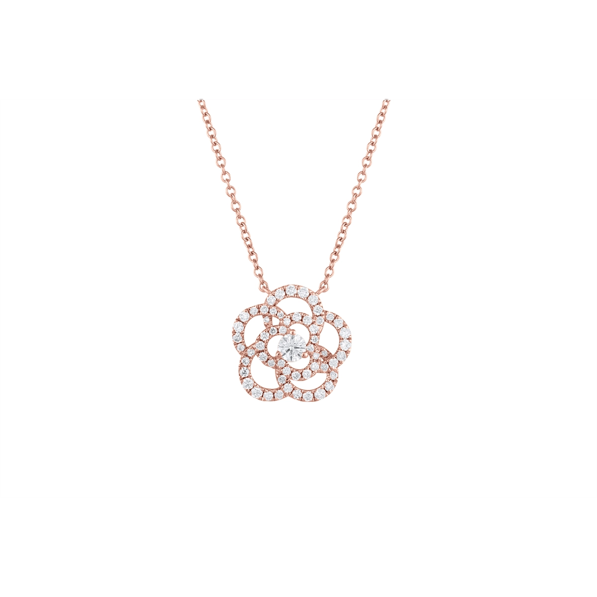 Necklaces Necklaces in Rose Gold containing Diamond 461607