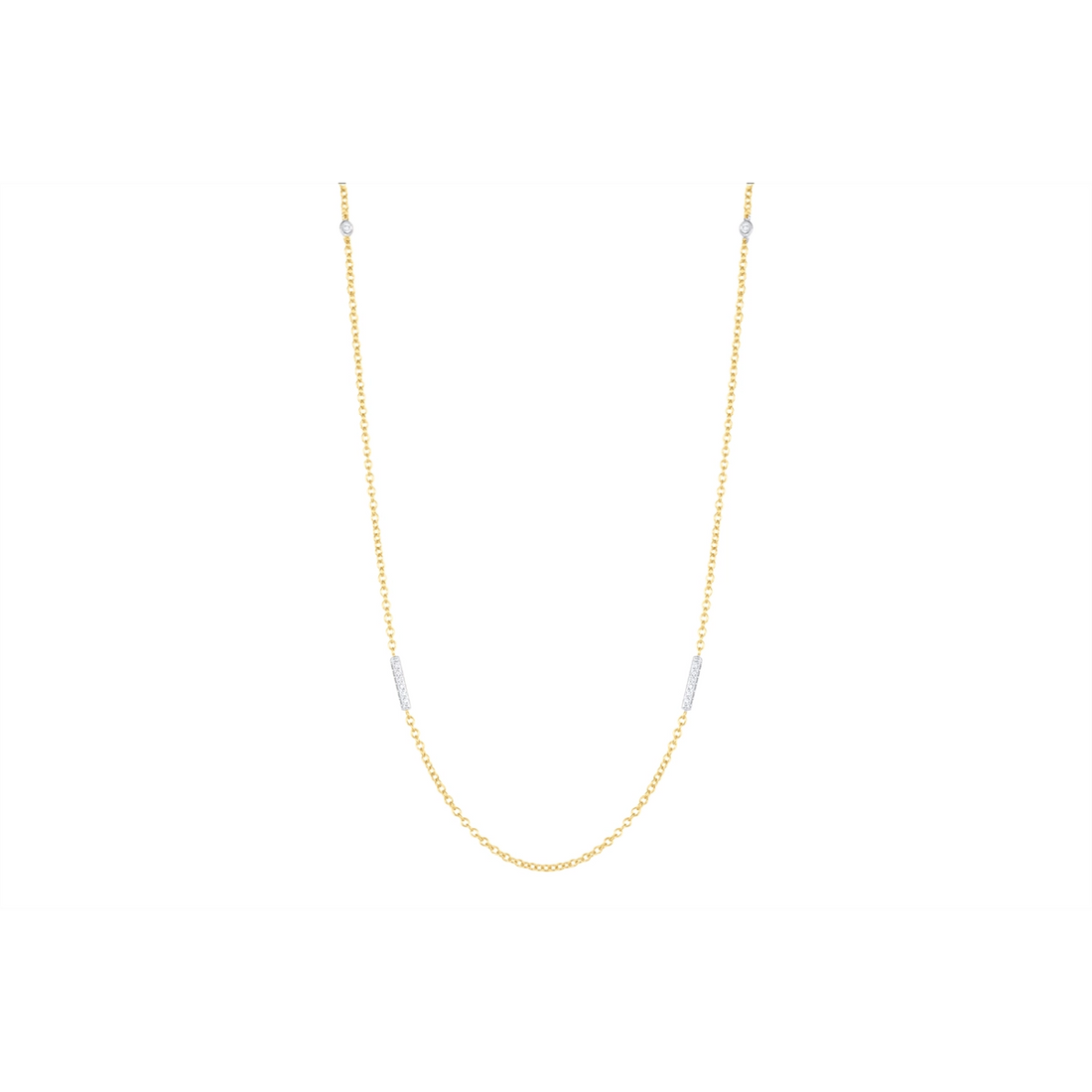 Necklaces Necklaces in Mixed Metals containing Diamond 461610