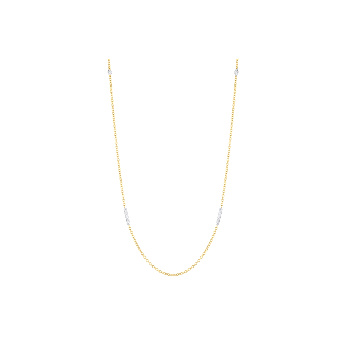 Necklaces Necklaces in Mixed Metals containing Diamond 461610