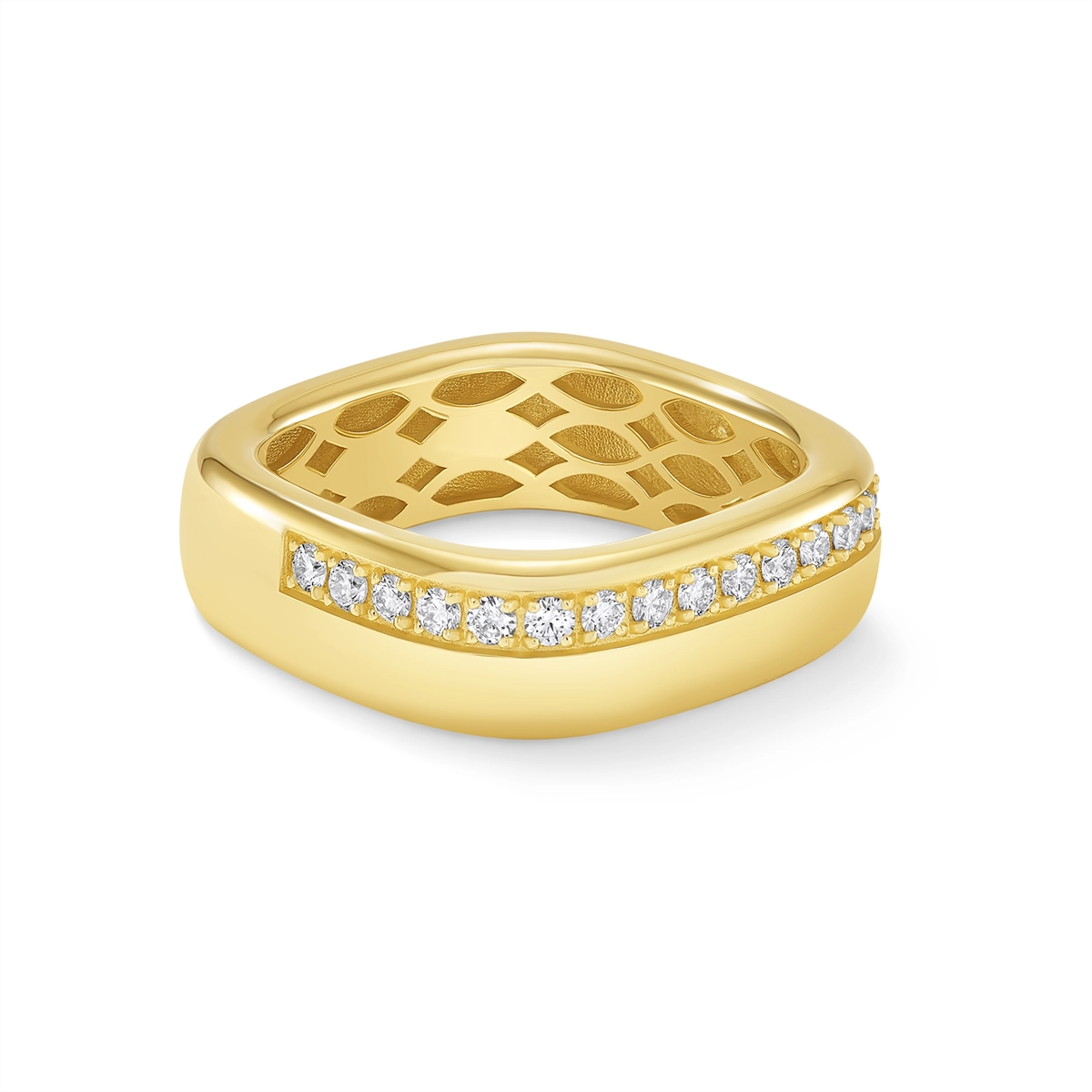 Mens Bands Wedding Rings in Yellow Gold containing Diamond 461617