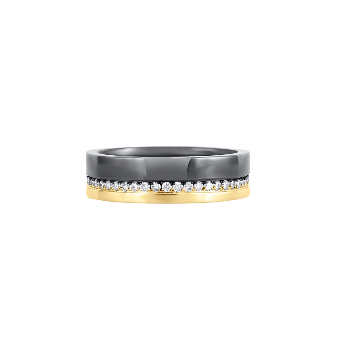 Mens Bands Wedding Rings in Rose Gold containing Diamond 461618