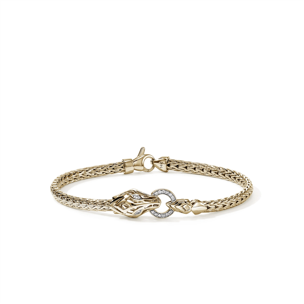 John Hardy Bracelets in Yellow Gold containing Diamond BUGGX603752DIXUM