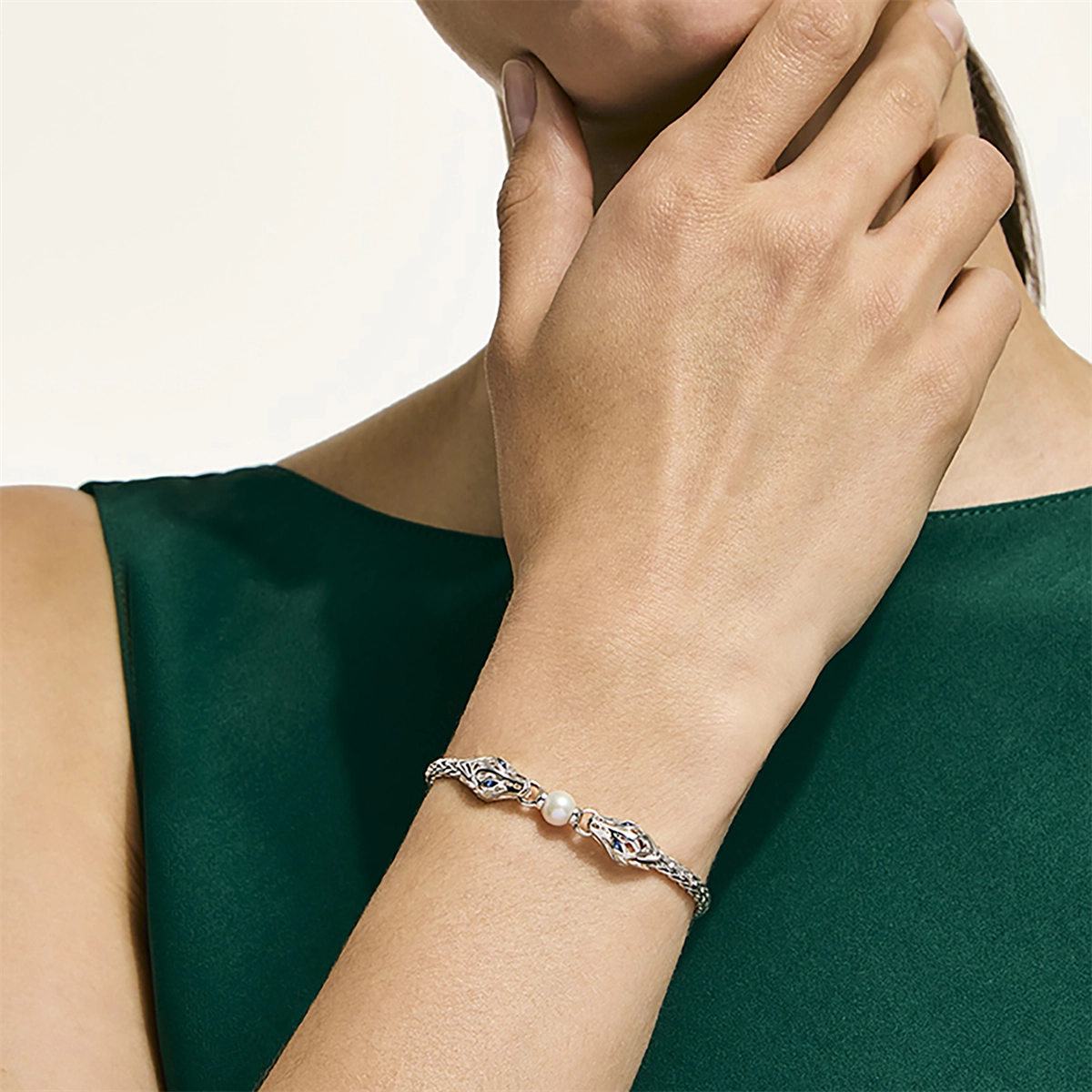 John Hardy Bracelets in Silver containing Multi-gemstone, Sapphire, Pearl BUS603941BSPXUM