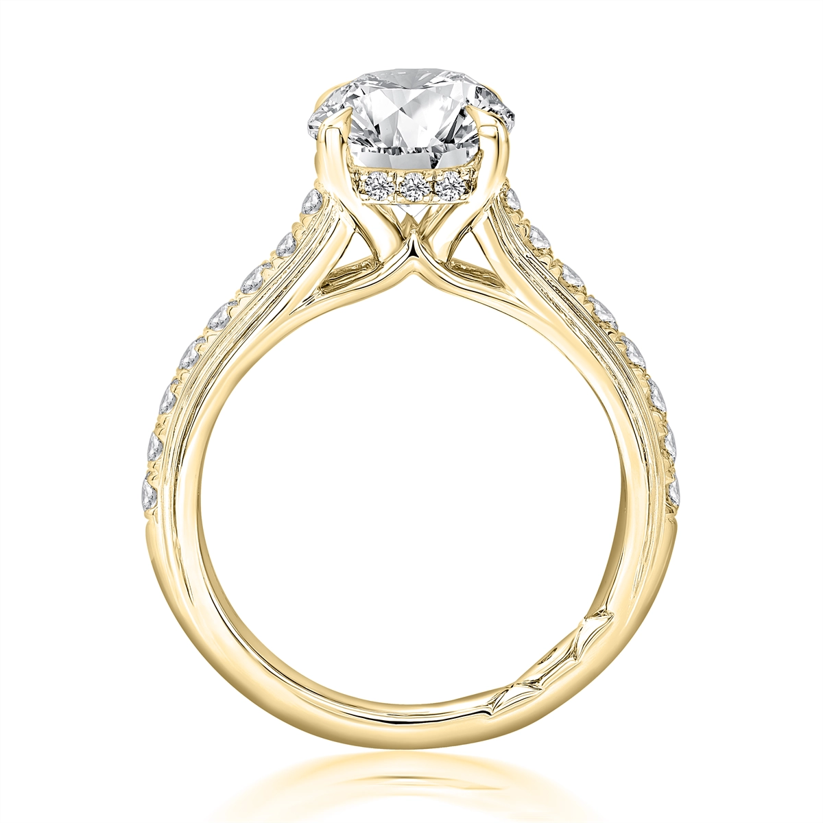 A. Jaffe Engagement Rings in Yellow Gold containing Diamond MECCU3988L/446EL