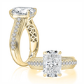 A. Jaffe Engagement Rings in Yellow Gold containing Diamond MECCU3988L/446EL