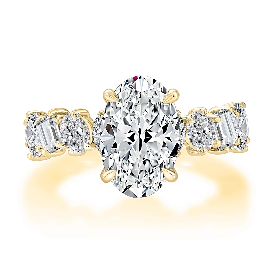 A. Jaffe Engagement Rings in Yellow Gold containing Diamond MECOV4028L/442