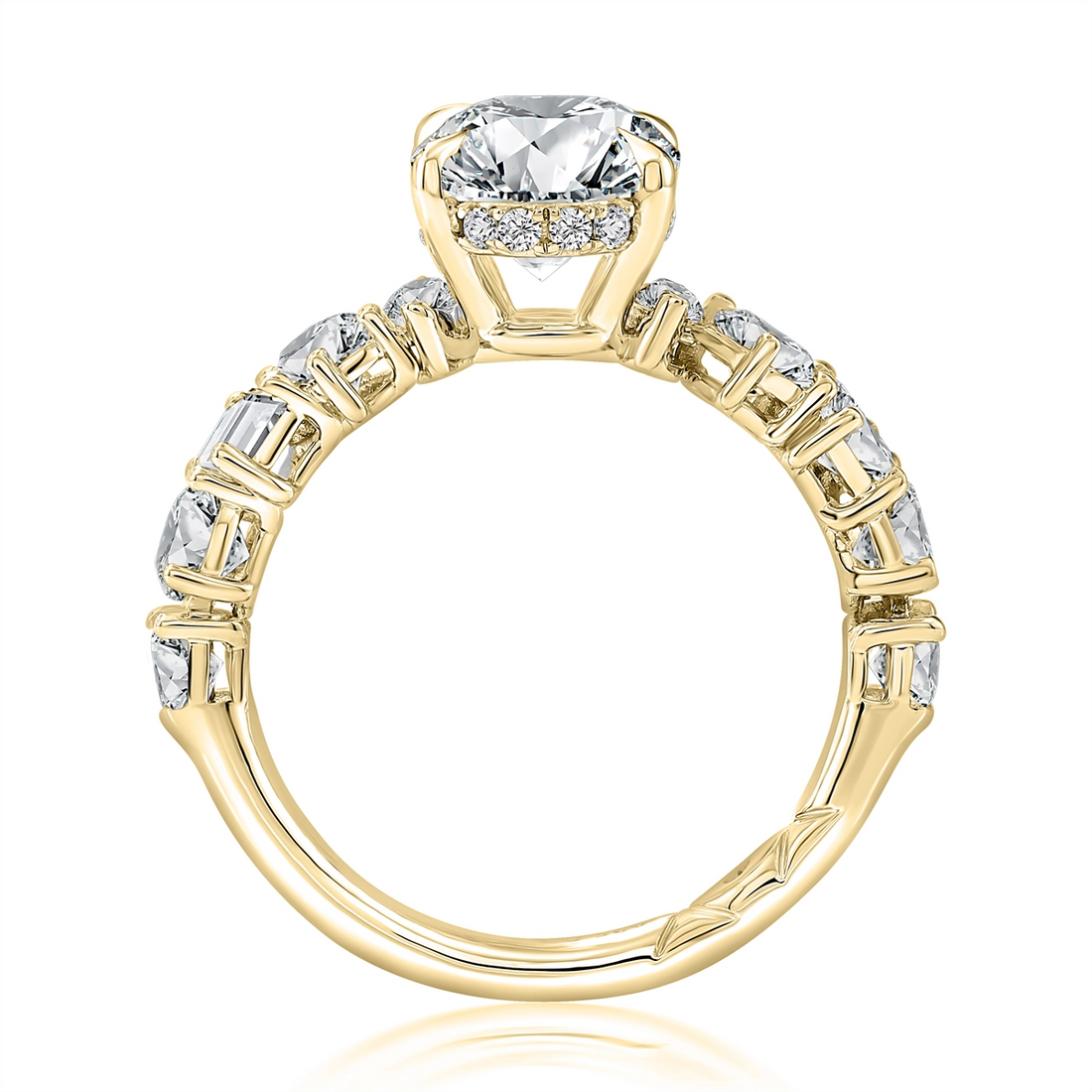 A. Jaffe Engagement Rings in Yellow Gold containing Diamond MECOV4028L/442