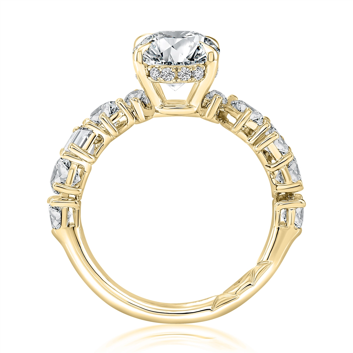 A. Jaffe Engagement Rings in Yellow Gold containing Diamond MECOV4028L/442