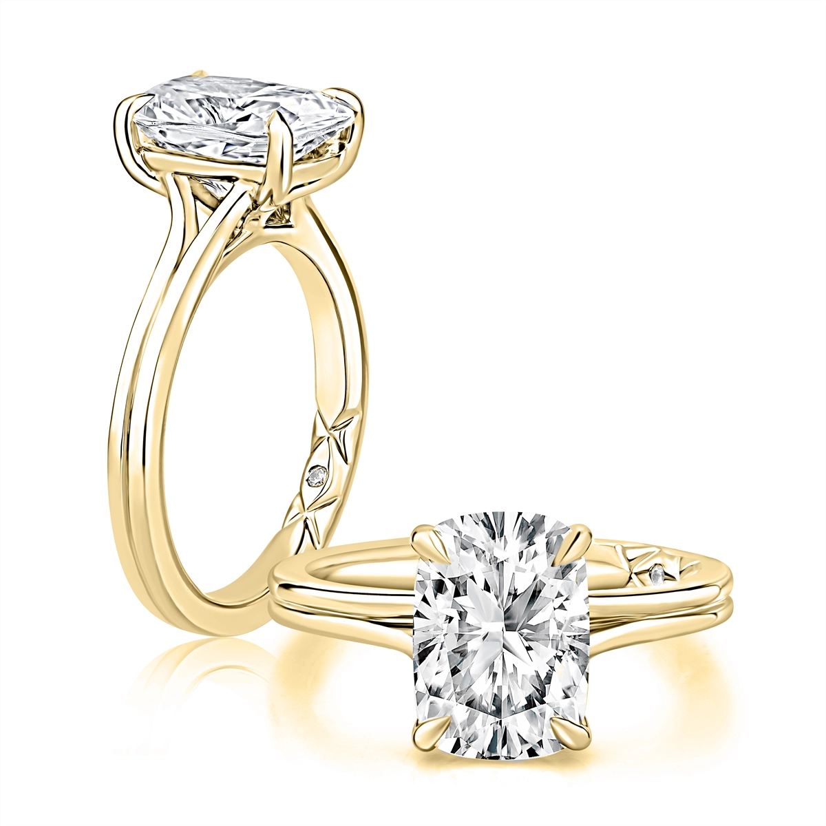 A. Jaffe Engagement Rings in Yellow Gold containing Diamond MECCU4197L/301EL
