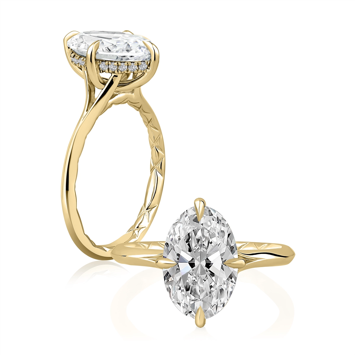 A. Jaffe Engagement Rings in Yellow Gold containing Diamond MECOV4192Q/310