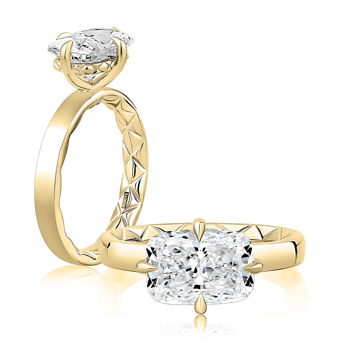 A. Jaffe Engagement Rings in Yellow Gold MECCU4044Q/300EL