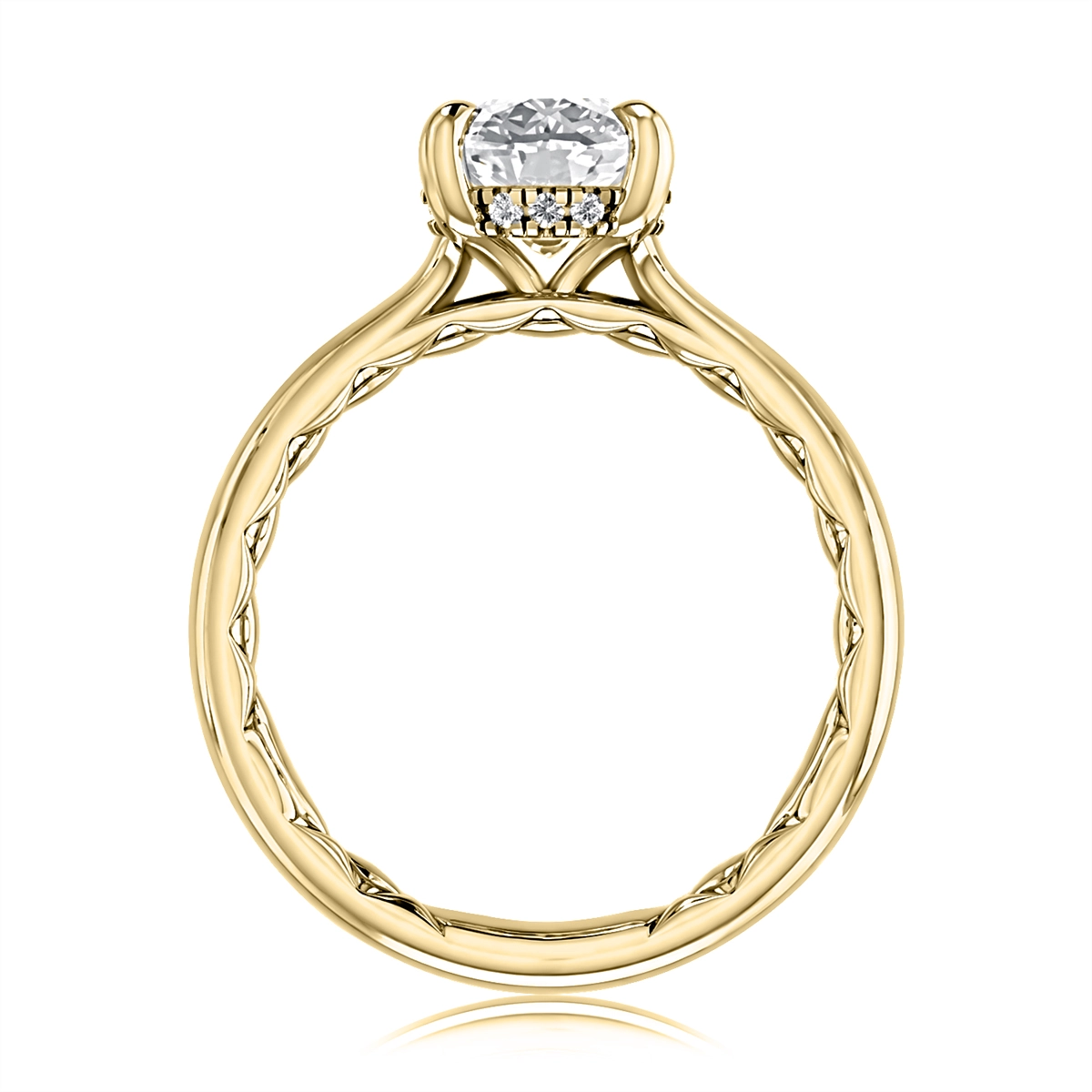 A. Jaffe Engagement Rings in Yellow Gold containing Diamond MECCU3929Q/308EL-Y