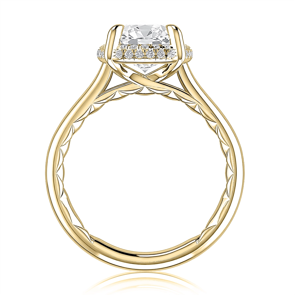 A. Jaffe Engagement Rings in Yellow Gold containing Diamond MECCU3930Q/421EL