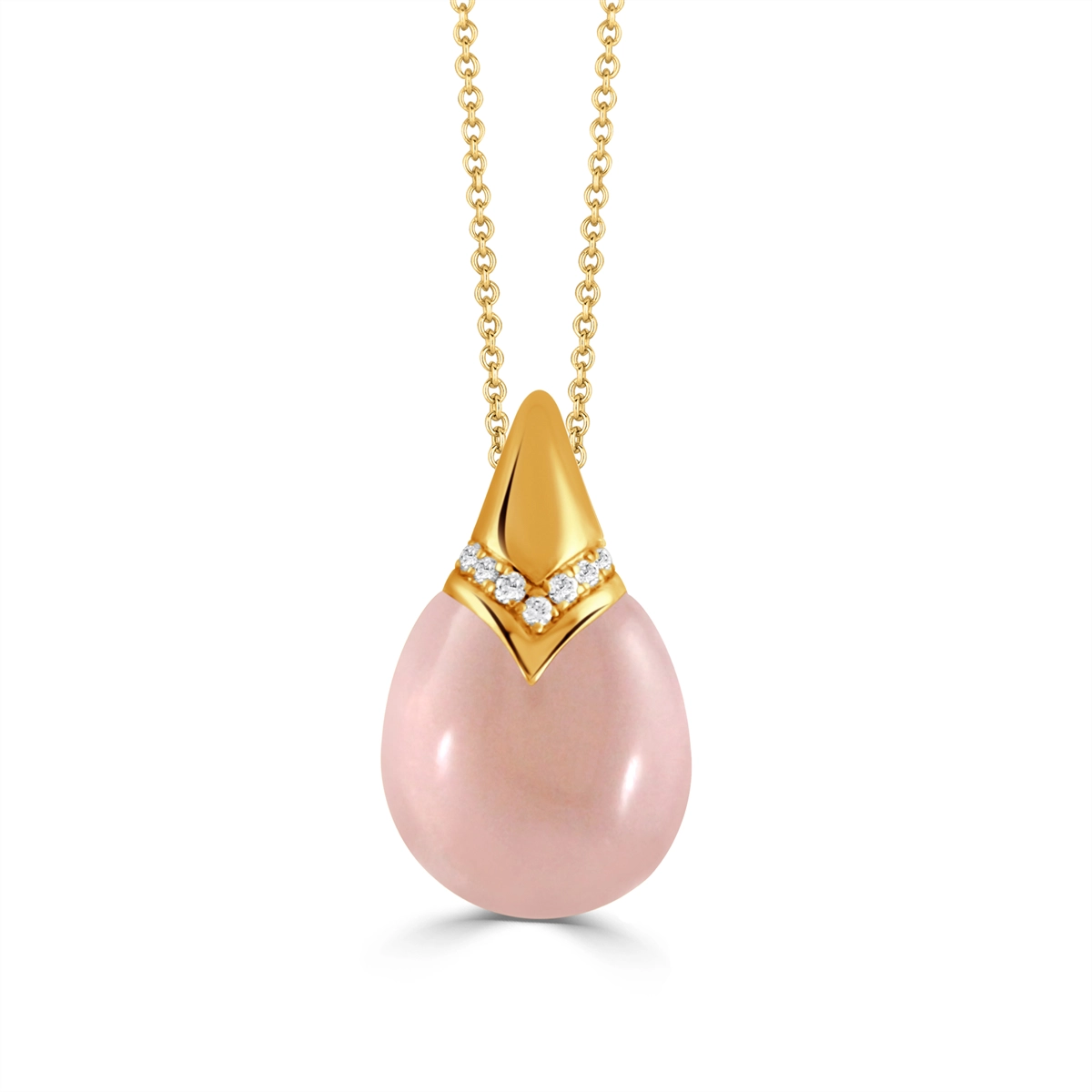 Doves Pendants in Yellow Gold containing Quartz, Other, Multi-gemstone, Diamond P12404RSQ