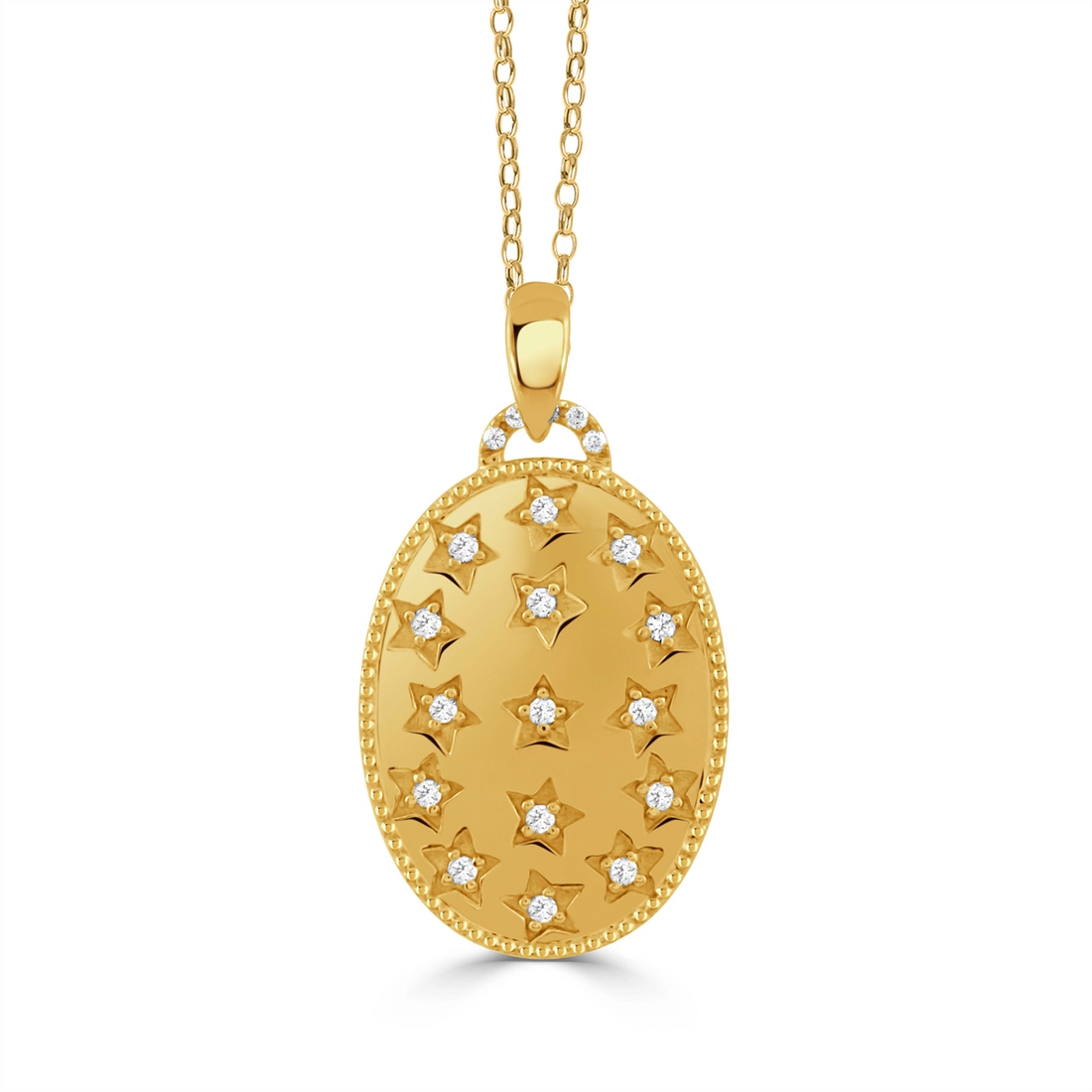 Doves Pendants in Yellow Gold containing Diamond P11590