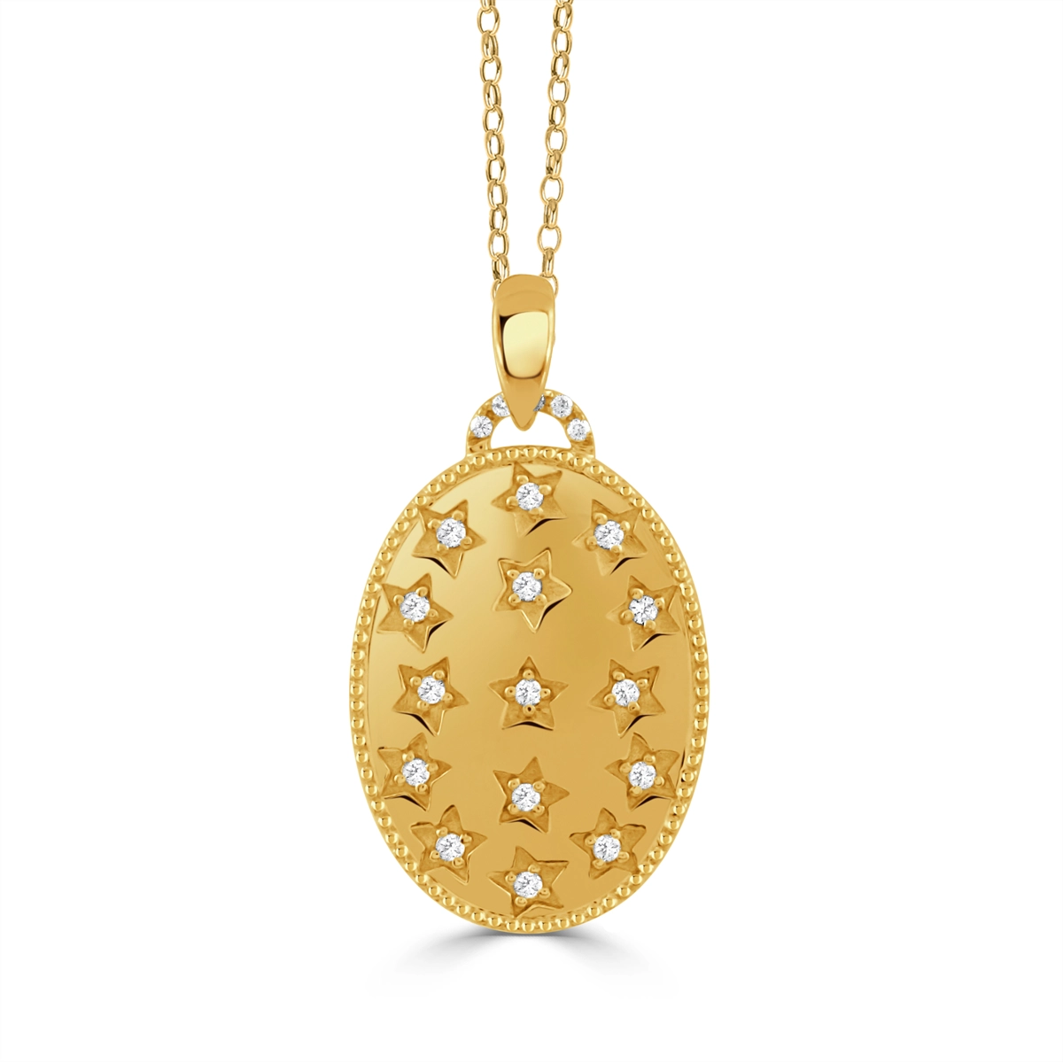 Doves Pendants in Yellow Gold containing Diamond P11590