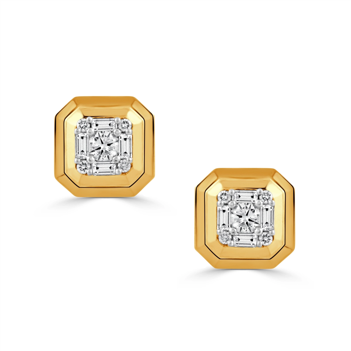 Doves Earrings in Yellow Gold containing Diamond E11215