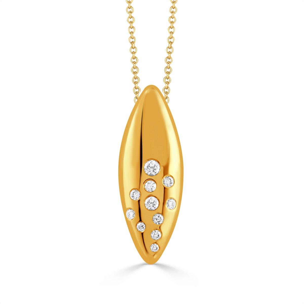 Doves Pendants in Yellow Gold containing Diamond P12321