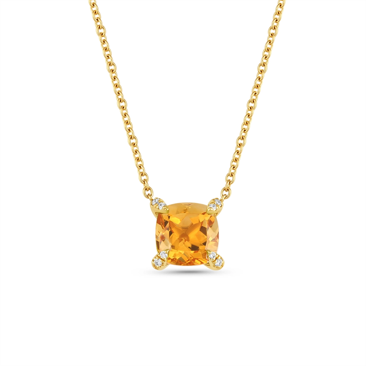 Necklaces Necklaces in Yellow Gold containing Citrine, Multi-gemstone, Diamond 461762