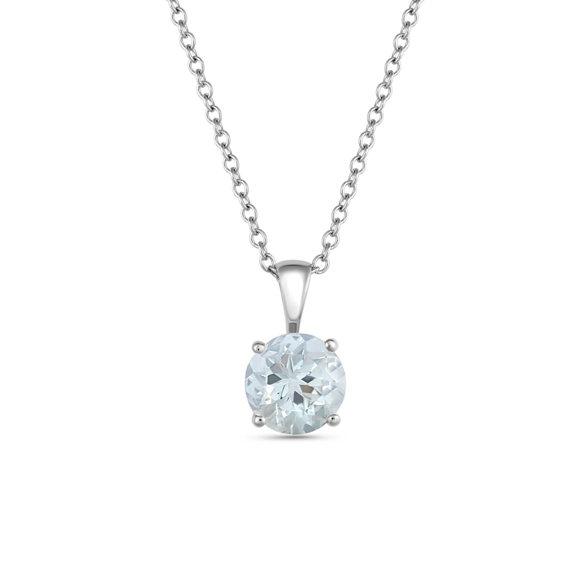 Necklaces Necklaces in White Gold containing Aquamarine 461766