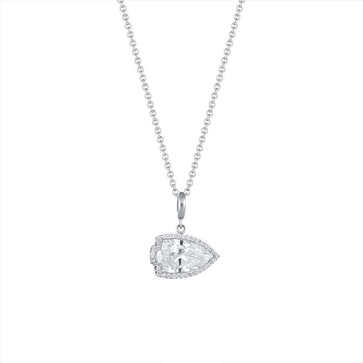 Tacori Necklaces in White Gold containing Diamond FP670-CUSTOM