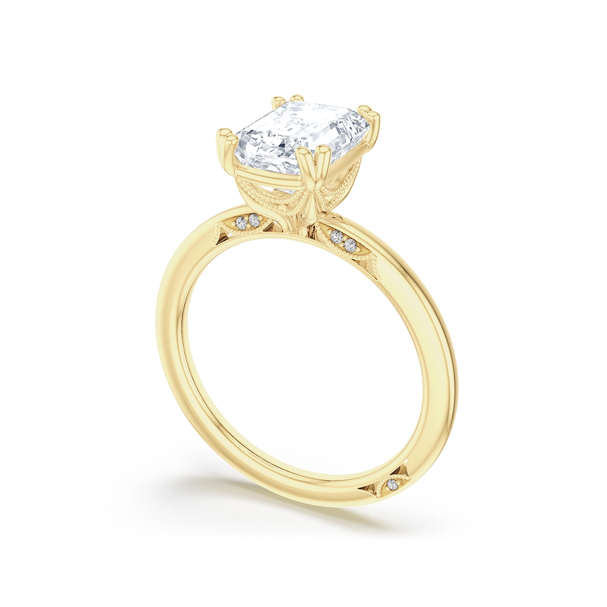 Tacori Engagement Rings in Yellow Gold containing Diamond 2682 2.2 RAD 9.5X7 Y