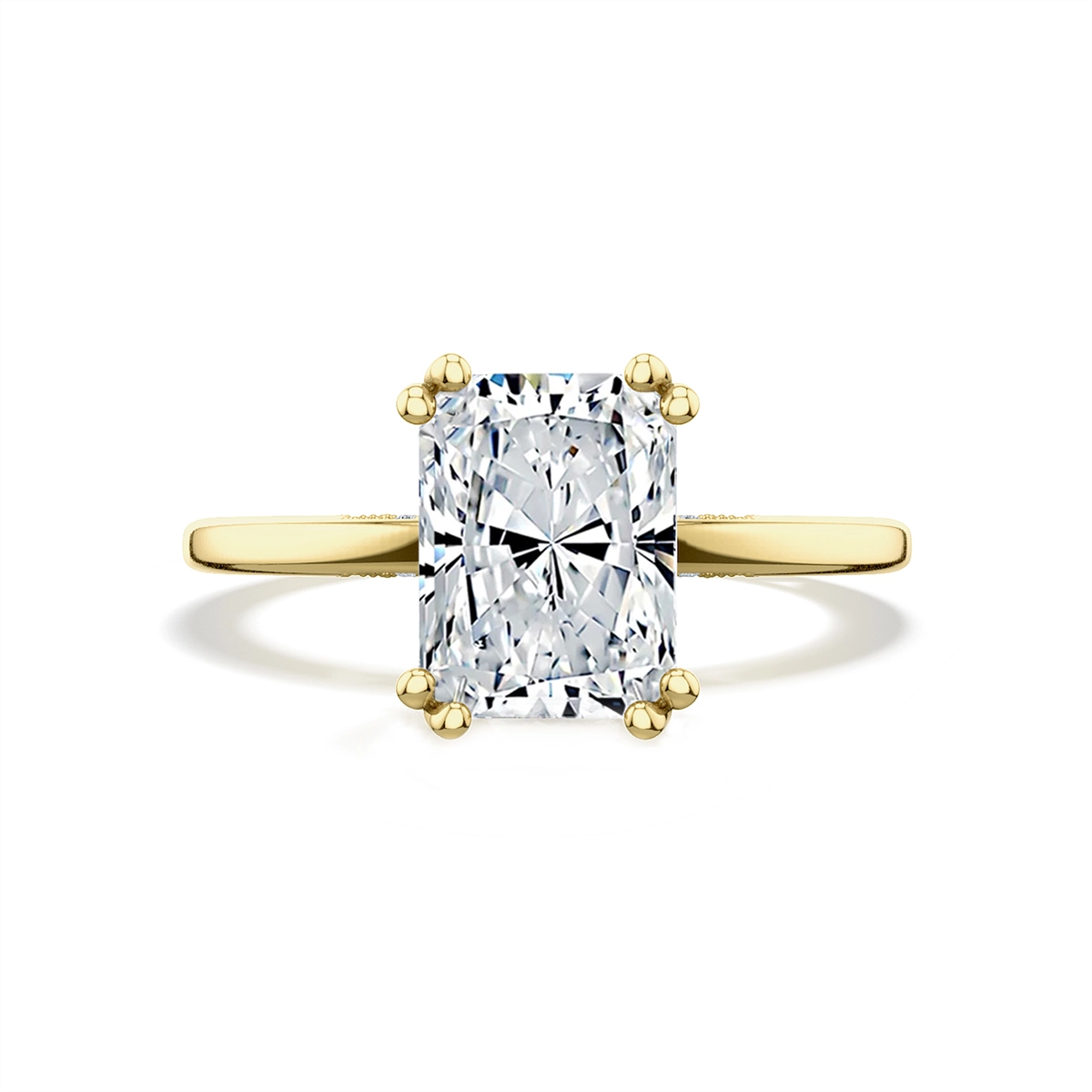 Tacori Engagement Rings in Yellow Gold containing Diamond 2682 2.2 RAD 9.5X7 Y