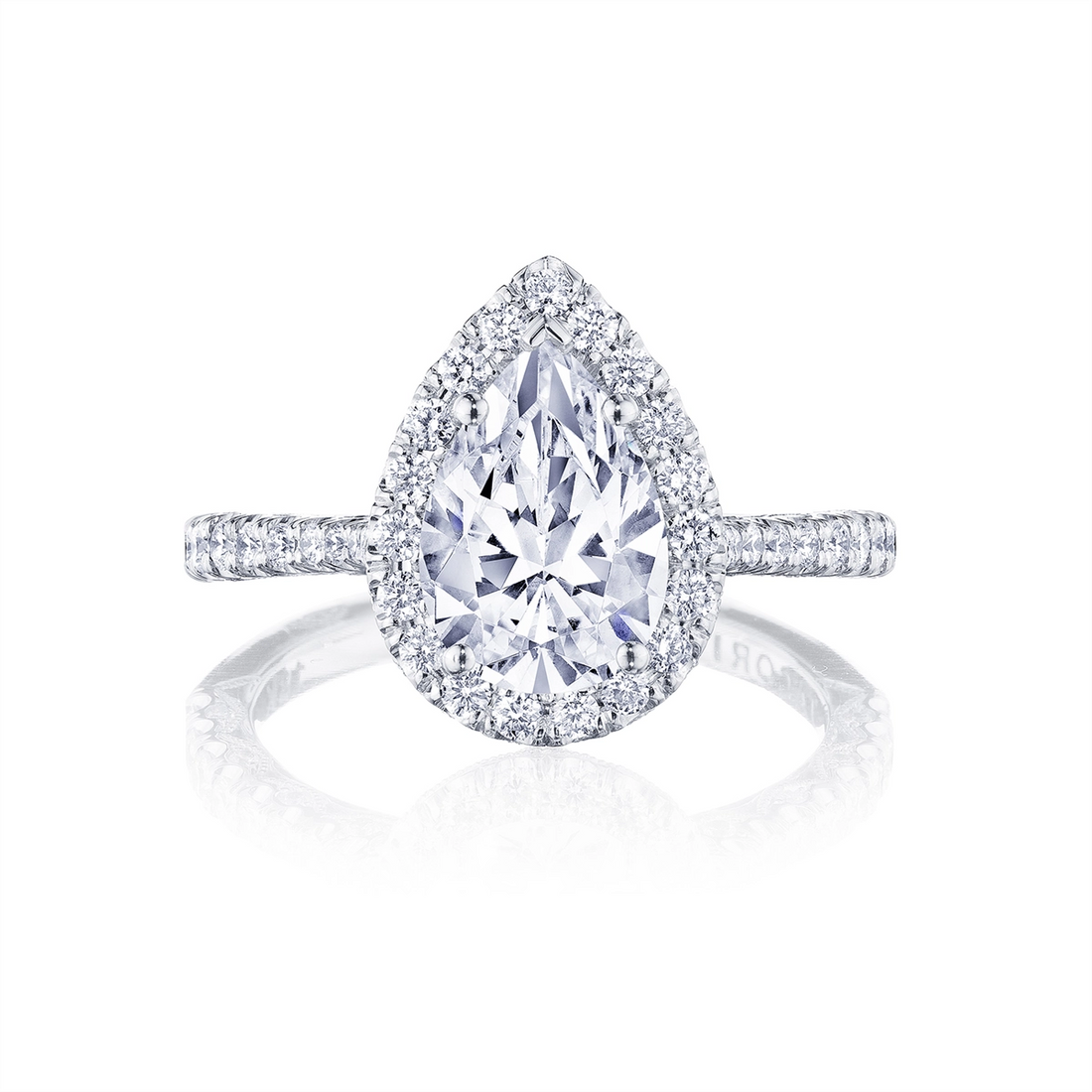 Tacori Engagement Rings in Platinum/Palladium containing Diamond HT 2571 PS 12X7.5