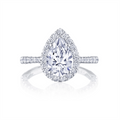 Tacori Engagement Rings in Platinum/Palladium containing Diamond HT 2571 PS 12X7.5