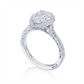 Tacori Engagement Rings in Platinum/Palladium containing Diamond HT 2571 PS 12X7.5