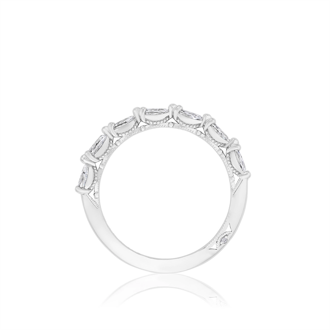 Tacori Wedding Rings in Platinum/Palladium containing Diamond 2687 2.2 B 1/2