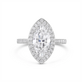 Tacori Engagement Rings in Platinum/Palladium containing Diamond HT 2571 MQ 14.5X7.5