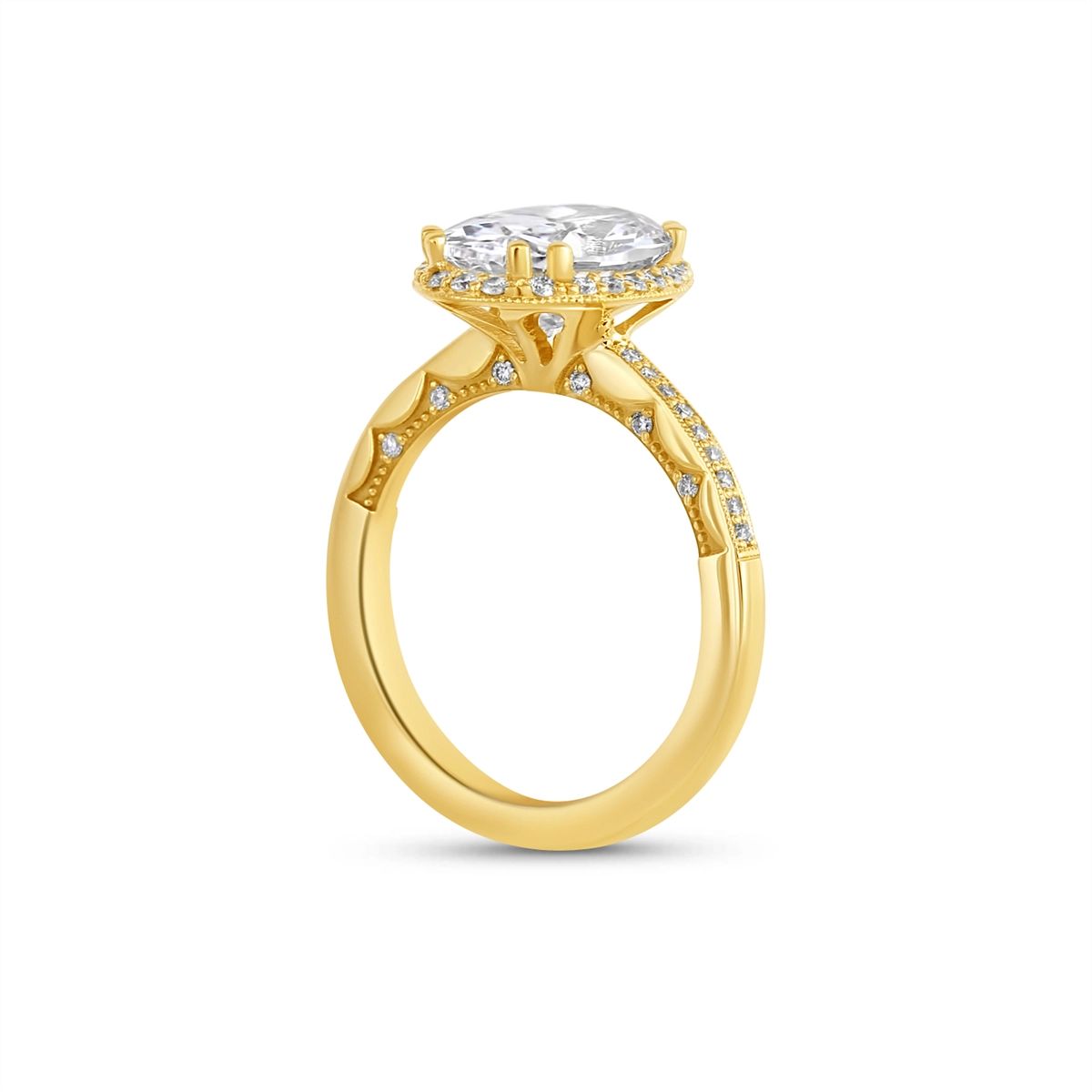 Tacori Engagement Rings in Yellow Gold containing Diamond P103 OV 11.5X8 FY