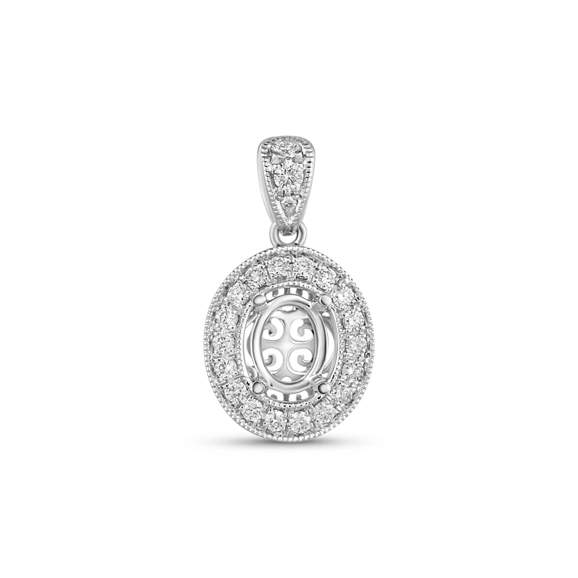Pendants Pendants in White Gold containing Diamond 461956