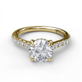Fana Engagement Rings in Yellow Gold containing Diamond S3024-2_25CT-RD-14KYG