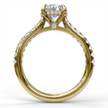 Fana Engagement Rings in Yellow Gold containing Diamond S3024-2_25CT-RD-14KYG