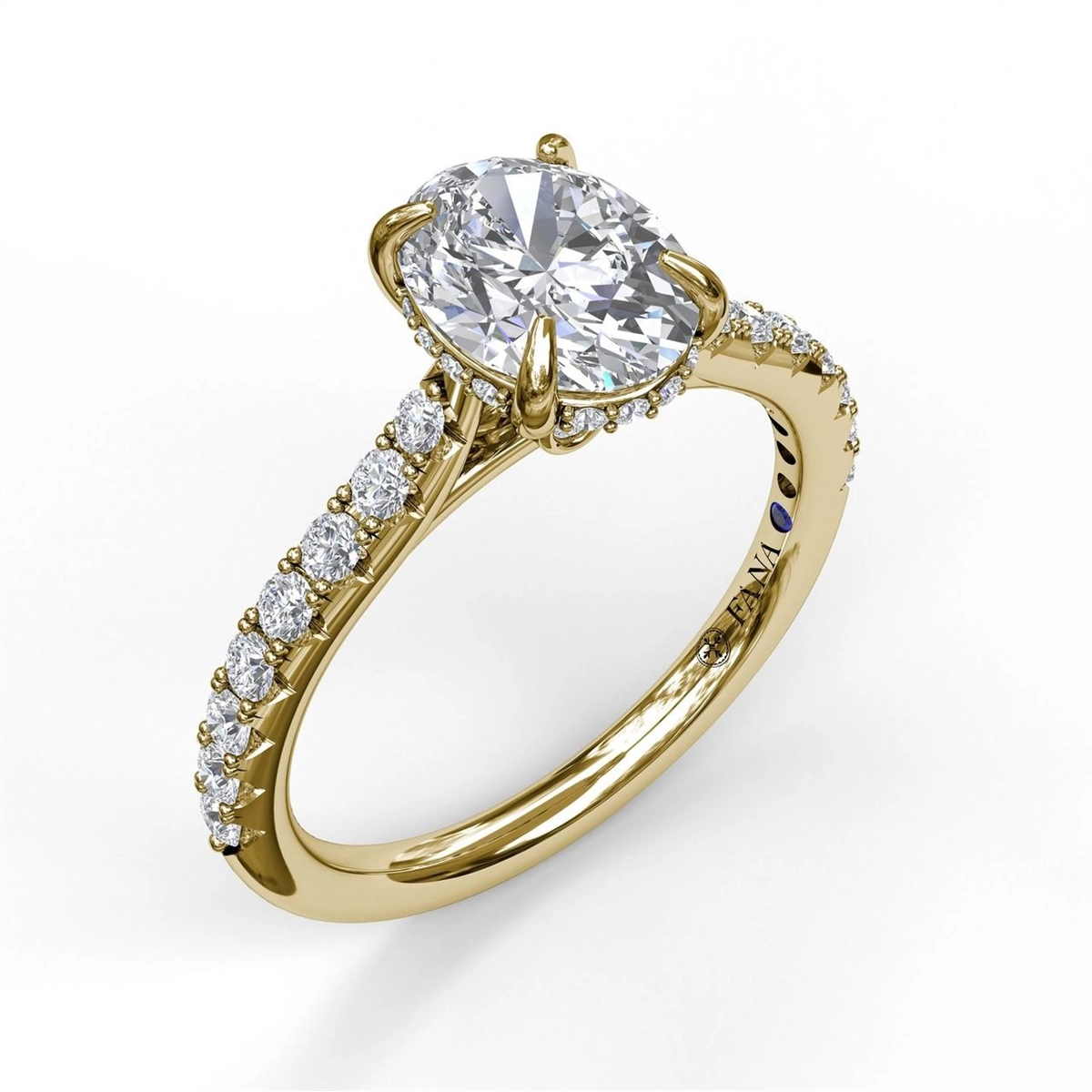 Fana Engagement Rings in Yellow Gold containing Diamond S3025-2_0CT-OV-14KYG