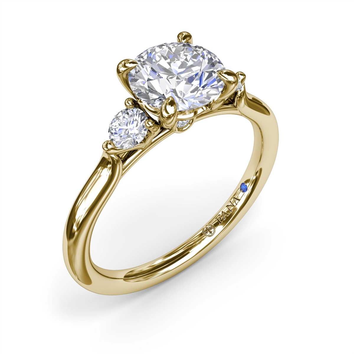 Fana Engagement Rings in Yellow Gold containing Diamond S4105-2_0CT-RD-14KYG