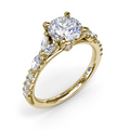 Fana Engagement Rings in Yellow Gold containing Diamond S4121-2_25CT-RD-14KY